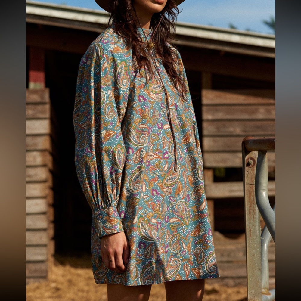 Carolina K Irina Dress - paisley blue - Picture 2 of 11